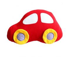 Thedecofactory 377001 Coussin, Polyester, Rouge, 20 x 40 x 3 cm