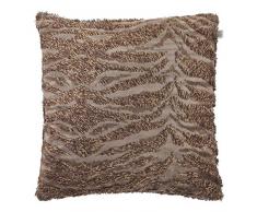 Dutch Decor Hairy â Coussin, 45x45 cm, Marron - Coton Polyester