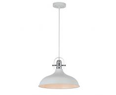 interfan Retro lampe suspension e27, blanc