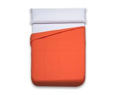 Sancarlos â Housse de Couette Orange â Facile Ã Repasser â 100% Coton â Parure de lit 135 cm