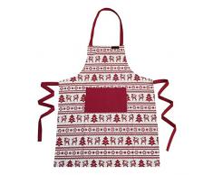 Ragged Rose Tablier de Noël en Coton, Rouge, Taille Unique