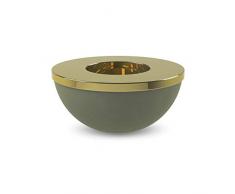 Cooee Design Light Bowl Photophore en cÃ©ramique Vert Laiton 8 cm