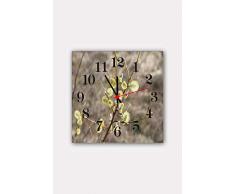 Bonamaison Horloge Murale en MDF, Multicolore, 30 x 30 cm