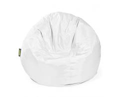 Pushbag Pouf, Polyester, Blanc, 90 x 90 cm