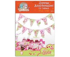 Toga PAK05C Kit de Guirlande Girls Papier Rose/Vert 21 x 30,5 x 0,5 cm