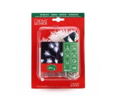 Konstsmide 1261-203 Guirlande Flocons + 20 LED Blanc + Câble Transparent 1,5 V