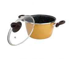 Bergner Hard - Faitout avec Couvercle Hard 20cm Acier au Carbone