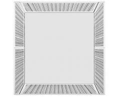 Innova M07943 Miroir en Verre Mural, Argent, 100 x 100 x 4 cm