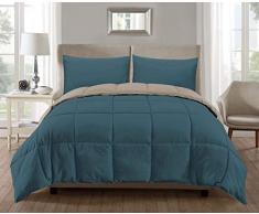 Duck Ensemble de Doudou Canard, Bleu Sarcelle/Taupe, Full/Queen