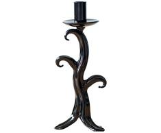 H&H George I Chandelier en Verre à Une Branche Noir