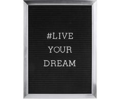 Present Time PT3312CH Tableaux mémo, MDF, Argent, Taille uniq