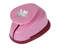 Efco Feuille de chêne Perforatrice Taille M, Rose, 7, 5 x 5 cm
