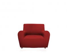 GEMITEX Magico Housse de Fauteuil en Tissu uni et Ã©lastique, Polyester, Bordeaux, avec Dossier jusquÃ 120 cm