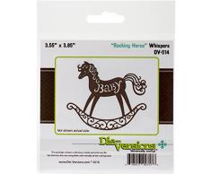 Die-Versions Whispers Die Cheval à Bascule, 3.55-inch x 3.85-inch, Acrylique, Multicolore