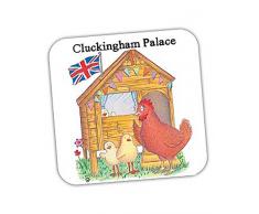 The Compost Heap Cluckingham dessinÃ©s Ã la Main Palace Dessous de Verre