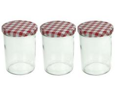 COSY & TRENDY 05158 Lot de 3 bocaux Ã confiture en verre, 440 Ml