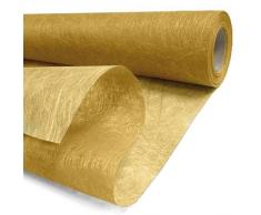 La Déco de Lucie A040040 Mistral Chemin de Table Pet Métallisé Or 1000 x 30 cm