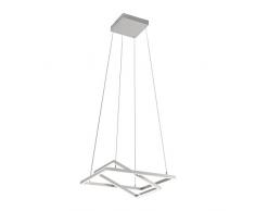 Paul Neuhaus Lampe suspension munie, fer, acier 30 wattsW