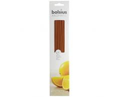 Bolsius Encens en Bois, Orange, H 25 cm, Ã 2,5 cm, 20 unitÃ©s