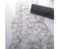 HKT Home Deco Sizoweb Chemin de Table Coupe ondulée Gris foncé env. 25 cm Rouleau 25 Mètres â 64 W 032 de r 250