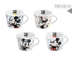 Home 735790 Mickey The One Lot de 12 tasses Ã cafÃ©, porcelaine, cc100