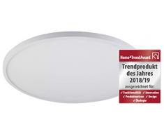 Panneau LED à fixer au mur ou au plafond, avec interrupteur marche/arrêt, changement de couleur : 2200 K/3000 K/4000 K avec fonction mémoire et éclairage indirect, éclairage mural/plafond et montage suspension., Weià 28W 230V