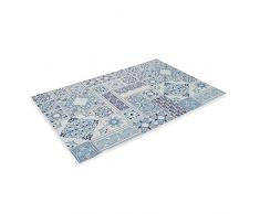 Villa DEste Home Tivoli Tapis de Cuisine, Bleu, Taille Unique