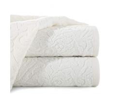 Eurofirany Lot de 6 Serviettes de Toilette en Coton Doux Motif marocain 50 x 90 cm CrÃ¨me 50 x 90 cm