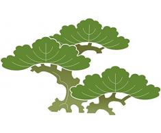 Indigos 4051719900613Â Sticker Mural MD010Â Belle Bonsai 96Â x 58Â cm, Multicolore