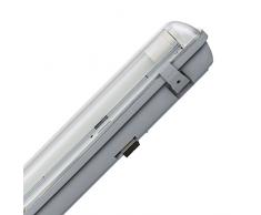 Müller-Licht 20800197 A +, LED Lampe de Baignoire Aqua Promo 1 x 22 W Tube LED, 1 x 2000 lm, plastique, 22 W, gris, 156,5 x 6.8 x 8.6 cm