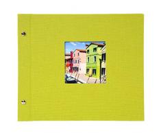 Goldbuch Album Photo à vis Bella Vista - avec découpe pour fenêtre, Carton, Vert, 30 x 25 cm