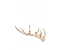 Villa dEste Xmas Chic Bougeoir Corne, cÃ©ramique, crÃ¨me, 13Â x 46Â x 20Â cm