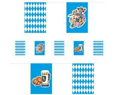 Decor Service Guirlande de fanions, Papier, Multicolore, 8Â m