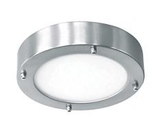 Ranex 3000.021 Plafonnier Inox et Verre Verona 19 cm