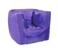 Pushbag Pouf, Polyester, Violet, 60 x 55 cm