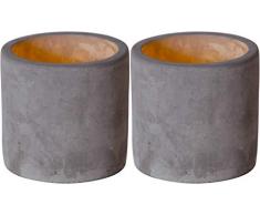 Star 062-27 Bougie LED, Cire, Gris, 7.5 x 7.5 x 7.5 cm