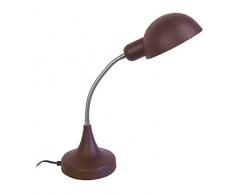 Tosel 90056 Lampe de Bureau Eterno Acier 100 W E27 Marron