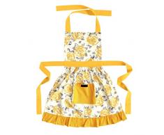 Ragged Rose Betty Frilly Tablier Jaune dorÃ©