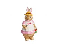 Villeroy & Boch Bunny Tales Figurine en porcelaine Anna, Porcelaine, Multicolore