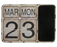 GEESE Calendrier, mÃ©tal, Multicolore, 3Â x 40Â x 28Â cm