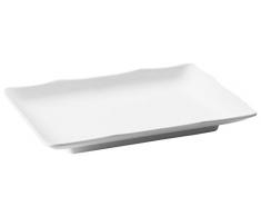 Lacor Plat Rectangulaire MÃ©lamine Blanc 25 x 17 x 3 cm