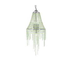 Oaks Lighting Azara Suspension drapÃ©e de gouttes de verre Bleu/vert