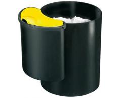 Cep Corbeille à Papier Un tri Bin-Black/Jaune