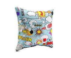 Picanova - Boom Splash 40x40 cm - Coussin décoratif Premium avec garnissage - Décoration pour bébé et Chambre denfant avec Choix de Motifs - Collection Enfant Enfant