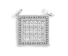 Soleil docre Lima Dessus de Chaise, Coton, Blanc, 40 x 40 x 5 cm