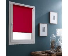 MADECOSTORE Store Enrouleur Occultant Easy Roll Tissu Uni Rouge - L40 x H170cm - Sans perçage