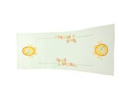 Bellanda Chemin de Table Polyester, Champagne, 110 x 40 x 0,5 cm