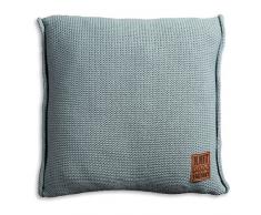 Knit Factory 1131209 uni Coussin rembourré 50 x 50 cm (Gris-Vert)