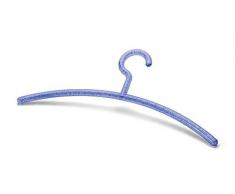 SANIFRI 470015080 cintres en Plastique 43 cm-Bubbles Bleu-Lot de 3