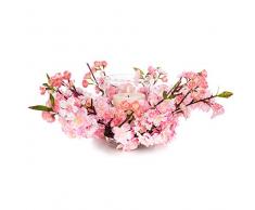 EUROCINSA 89704C21 Boîte de 1 photophore en Forme de Cerisier Rose 40 cm